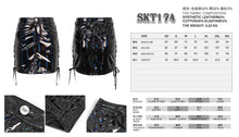 Load image into Gallery viewer, SKT174 Symphony Glazed Leather Lace Up Skirt