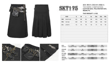 Load image into Gallery viewer, SKT175 Tie Dye Twill Faux Leather Waist Bag Men's Kilt
