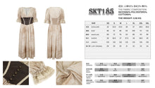 Load image into Gallery viewer, SKT185 V neck short sleeve waisted dress