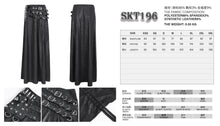 Load image into Gallery viewer, SKT196 Stretchy glazed leather high waist women's skirt