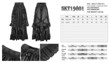 Load image into Gallery viewer, SKT19801 Black Gothic Paisley High Waist Skirt