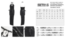 Load image into Gallery viewer, SKT215 Punk V-neck halter neck stretchy knit twill dress