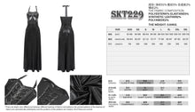 Load image into Gallery viewer, SKT229 Punk halter neck rubberized floral dress