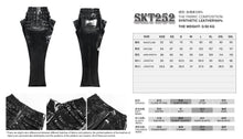 Load image into Gallery viewer, SKT252 Patent Leather Fishtail Punk Skirt