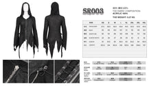Load image into Gallery viewer, SR003 everyday wearing asymmetric knitwear zipper up black long women hooded cardigans