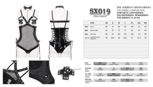 Load image into Gallery viewer, SX019 Punk bare-chested lace up sexy underwear jumpsuit