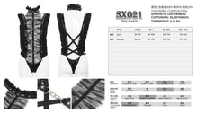 Load image into Gallery viewer, SX021 Lace ruffled sexy underwear jumpsuit