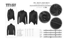 Load image into Gallery viewer, TT157 daily life men big ragged turn down collar woolen punk long sleeve shirts with zipper