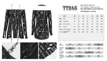 Load image into Gallery viewer, TT245 Ripped Knit Off-Shoulder Halter Neck Long Sleeve T-Shirt