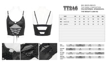Load image into Gallery viewer, TT246 Knitted mesh spliced lace up suspenders