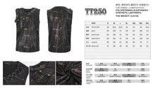 Load image into Gallery viewer, TT250 Bronze gold Stamping Sleeveless Men's Knitted T-Shirt