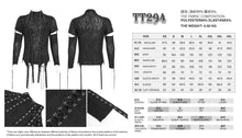 Load image into Gallery viewer, TT294 Punk turtleneck tree branch pattern T-shirt