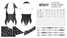 Load image into Gallery viewer, WT077 Punk crackled faux leather halter neck backless vest