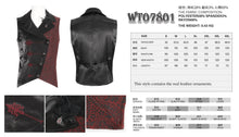 Load image into Gallery viewer, WT07801 Gothic embroidered contrasting colors vest