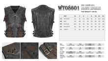 Load image into Gallery viewer, WT08601 hand brushed leather men vest