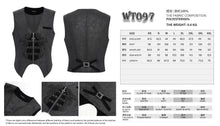 Load image into Gallery viewer, WT097 Gothic dark pattern jacquard vest