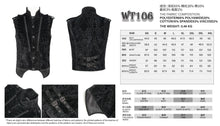 Load image into Gallery viewer, WT106 Paisley Jacquard Velvet Gothic Vest