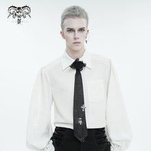 Load image into Gallery viewer, AS151 Gothic Rose dark fringe Men's Tie