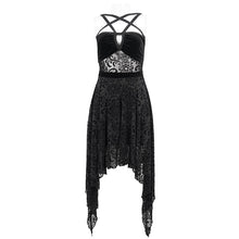 Load image into Gallery viewer, SKT165 Pentagram Velvet Dress
