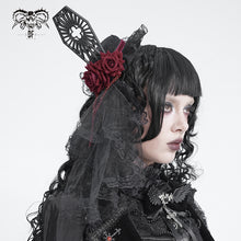 Load image into Gallery viewer, AS304 Lolita DIY Coffin-Shaped Lace Mini Top Hat Hair Clip