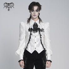 Load image into Gallery viewer, SHT15302 Faux Two-Piece Paisley Men Gothic Shirts