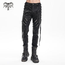 Load image into Gallery viewer, PT264 Punk technical leather trousers