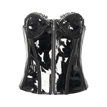 Load image into Gallery viewer, CST00601 patent leather strappy corset