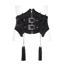 Load image into Gallery viewer, AS199 Gothic shiny pattern leather corset