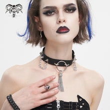 Load image into Gallery viewer, AS161 Fringe chain punk choker