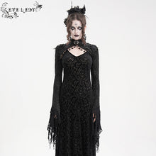 Load image into Gallery viewer, ECA02001 Gothic pattern velvet short lace shawl for women