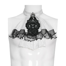 Load image into Gallery viewer, AS28802 Glossy irregular pleated woven Gothic shirt bow tie