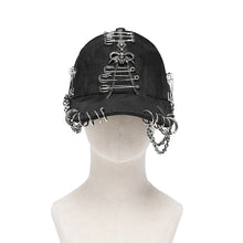 Load image into Gallery viewer, AS264 Punk hand-painted safety pin baseball cap