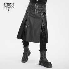 Load image into Gallery viewer, SKT203 Punk non-elastic twill material men kilt