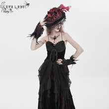 Load image into Gallery viewer, ESKT071 Blood-Stained Backless Strappy Slip Dress