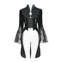 Load image into Gallery viewer, CT277 Gothic Bat-Wing Stand-Collar Tailcoat