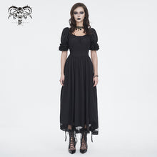 Load image into Gallery viewer, SKT194 Gothic gathered-front tunic dress