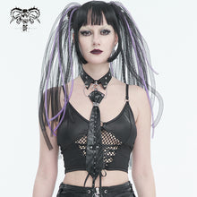 Load image into Gallery viewer, AS150 Faux Leather Studded Choker Tie