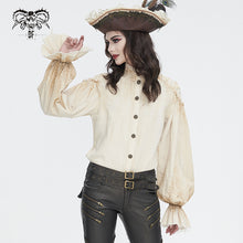 Load image into Gallery viewer, SHT11402 Steampunk Distressed Women Long Sleeve Shirt