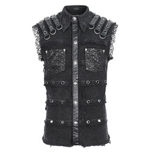 Load image into Gallery viewer, SHT119 Punk men sleeveless shirt