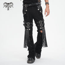 Load image into Gallery viewer, PT247 Punk ripped tassel men pants