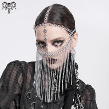 Load image into Gallery viewer, AS221 Long chain tassel mask chain headdress