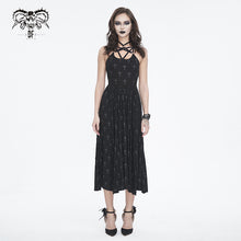 Load image into Gallery viewer, SKT188 Elastic strap halterneck cross knitted waisted dress