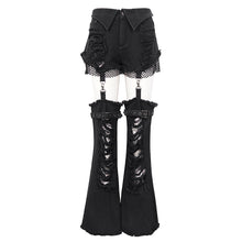 Load image into Gallery viewer, PT206 Detachable brushed twill bootcut trousers