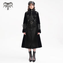 Load image into Gallery viewer, CT240 Punk turtleneck long sleeve wool coat
