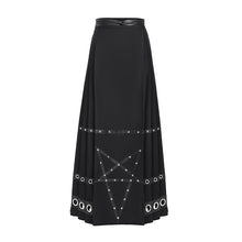 Load image into Gallery viewer, SKT241 Inverted five-pointed star punk horse face skirt