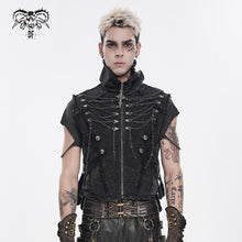 Load image into Gallery viewer, WT102 Punk Twill High-Neck Bib-Style Vest