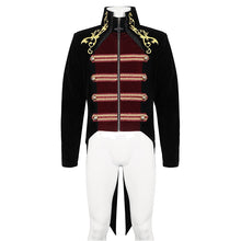 Load image into Gallery viewer, CT20801 Black Embroidered Stand Collar Tuxedo Men's Dress Jacket