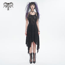 Load image into Gallery viewer, SKT167 metal chain broken hole backless halter dress