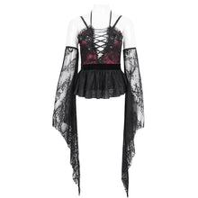 Load image into Gallery viewer, ETT035 Satin eyelash mesh with long sleeves women's T-shirt