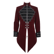 Load image into Gallery viewer, CT21502 wine Gothic stand collar tuxedo men's jacket